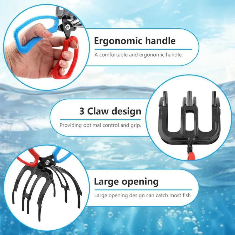 Pinza sujetapeces antideslizante palanca de acero y ABS para pesca - imagen 5