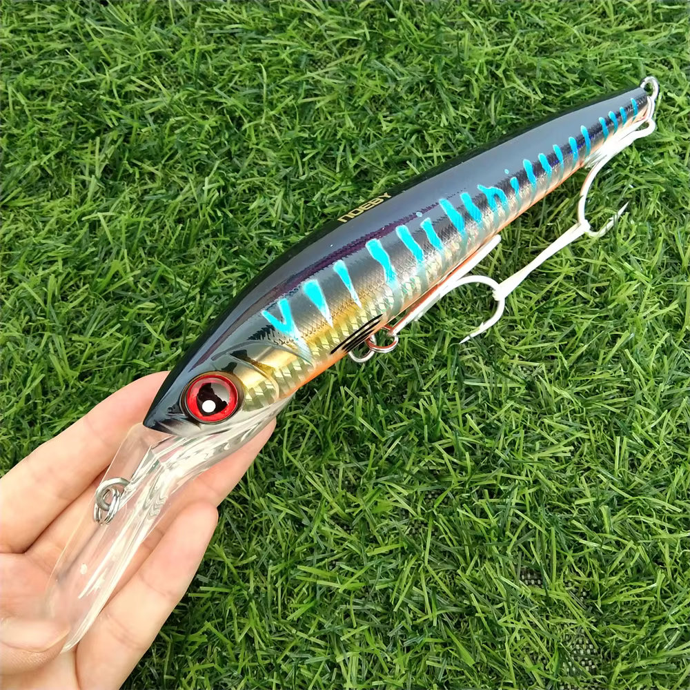 Wobbler de arrastre profundo 7-9 metros para pesca en mar