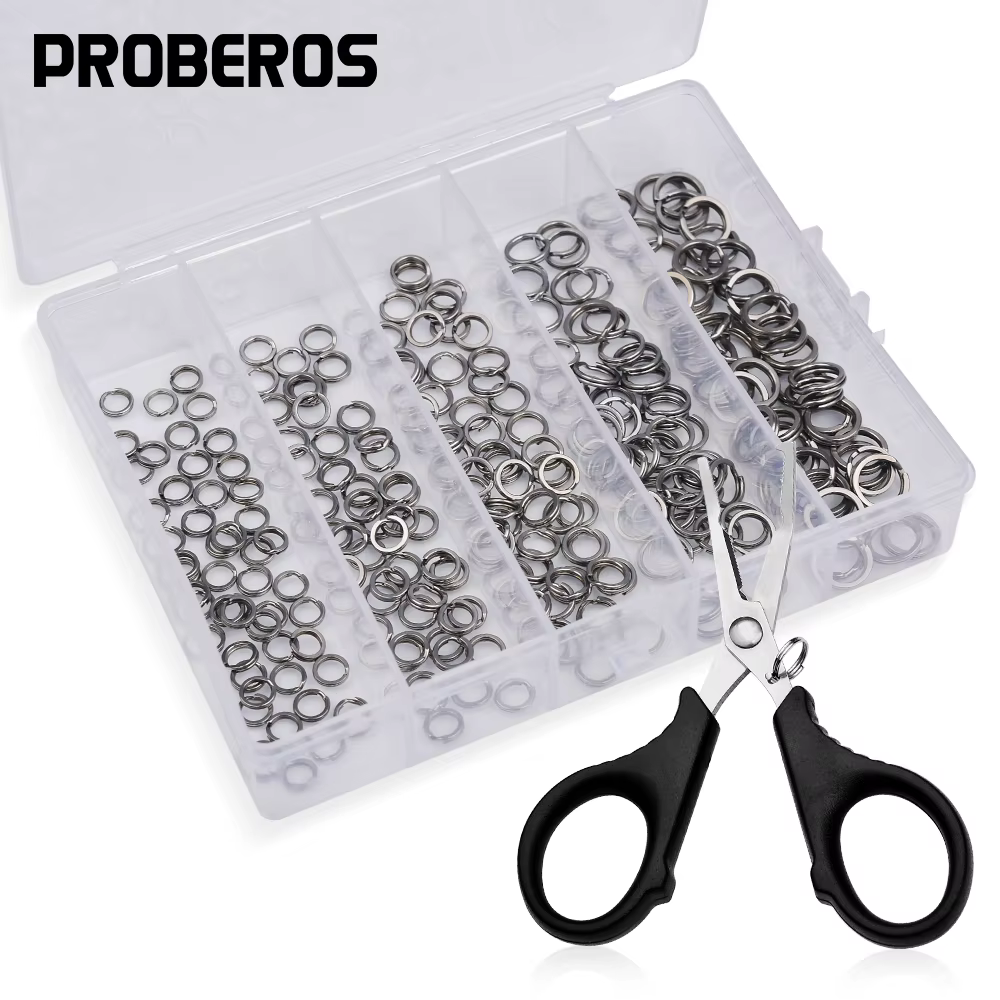 Anillos divididos de acero inoxidable para señuelos - imagen 2