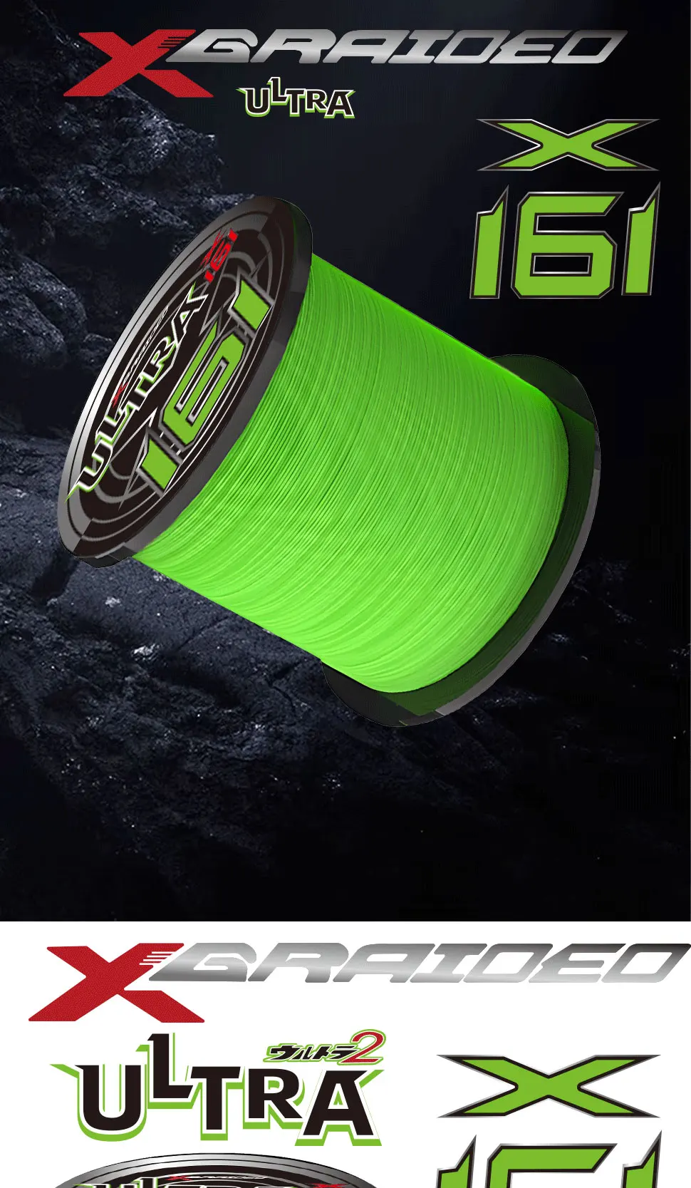Línea trenzada YGK Ultra X16 en uso