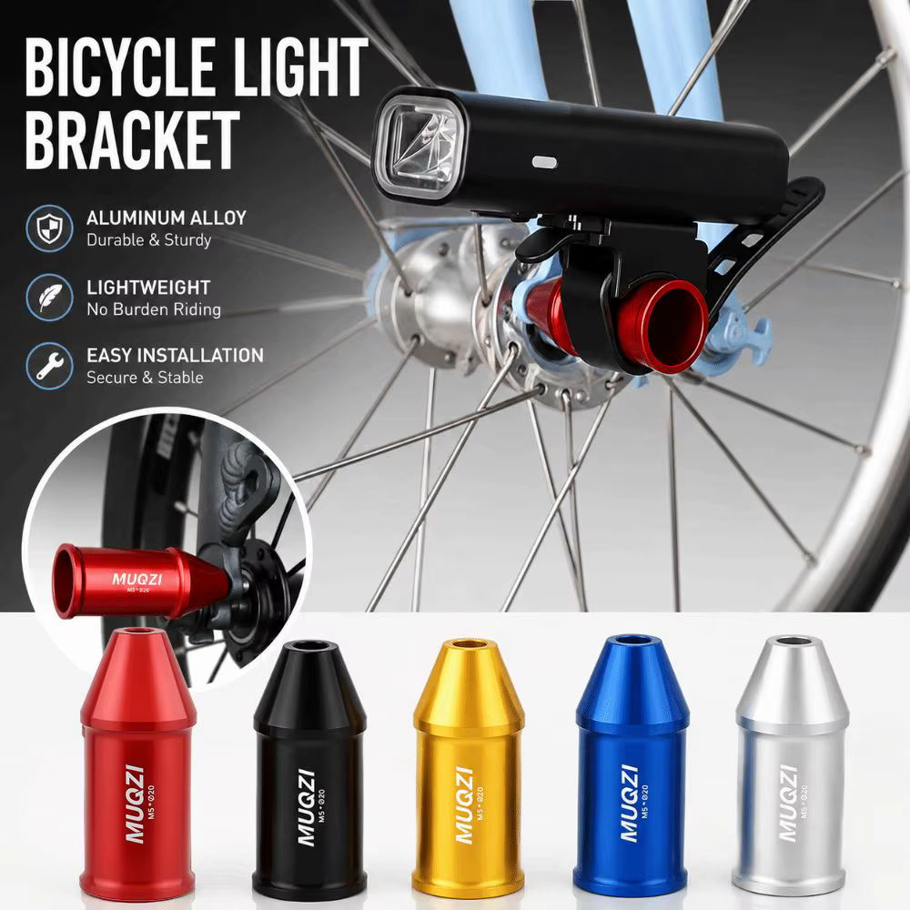 Soporte Luz Bicicleta M5 – Montaje Rápido en Eje - imagen 5
