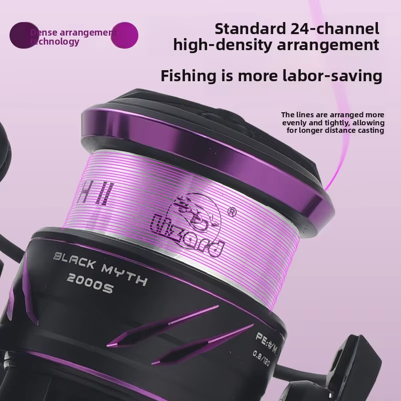 Caña Spinning Black Myth Lizard – Aluminio, Spool Profundo, Micro Pesca - imagen 5