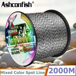 Ashconfish Sedal trenzado PE invisible 2‑100lb – Multifilamento Japón