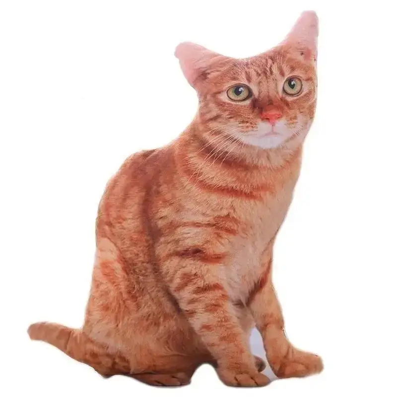 Almohada gato 3D peluche lavable kawaii para sofá y cama - imagen 5