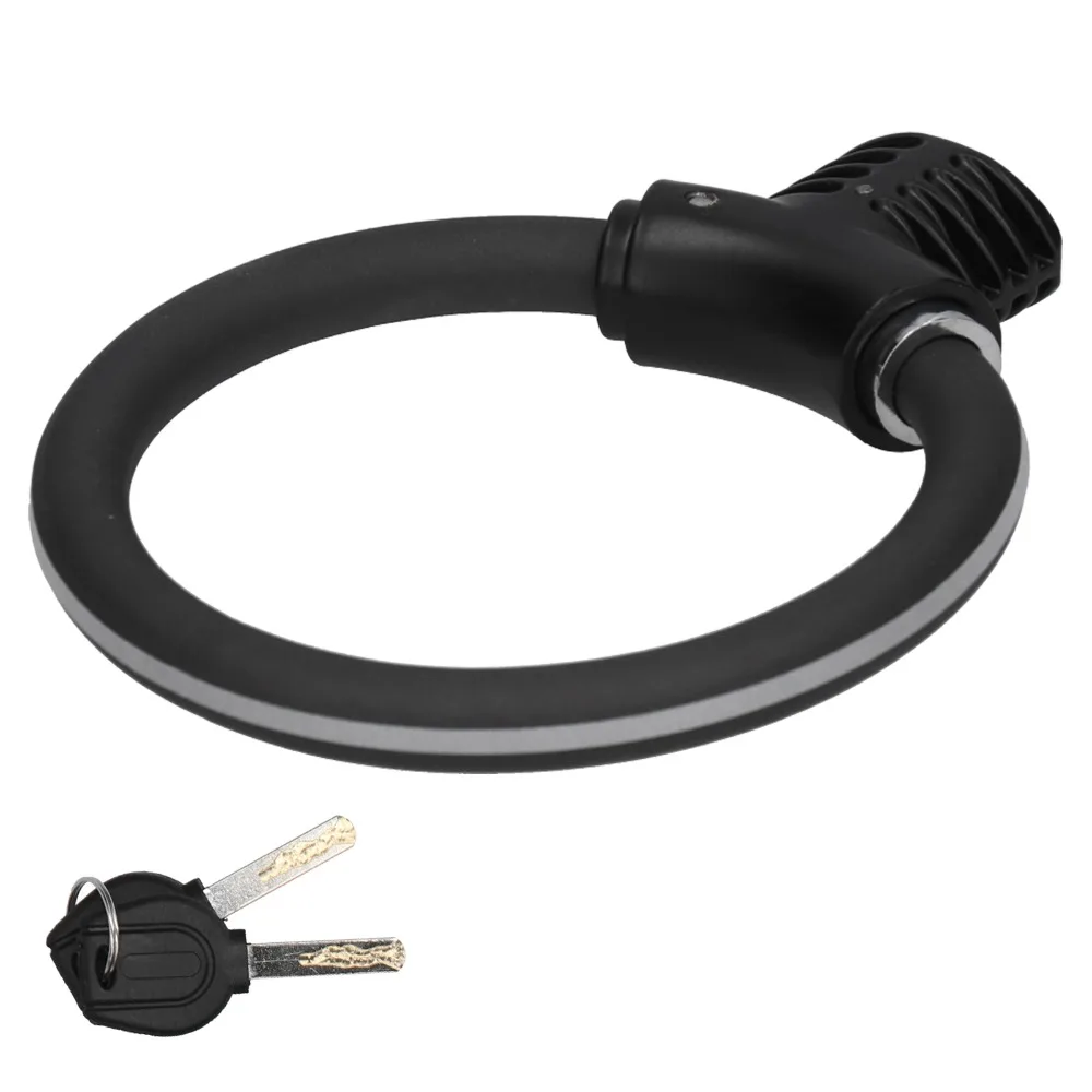 Candado de bicicleta con cable de acero reforzado para exterior - imagen 4