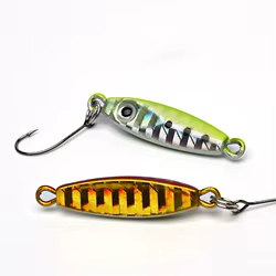 Jigs metálicos pequeños con anzuelo simple para spinning
