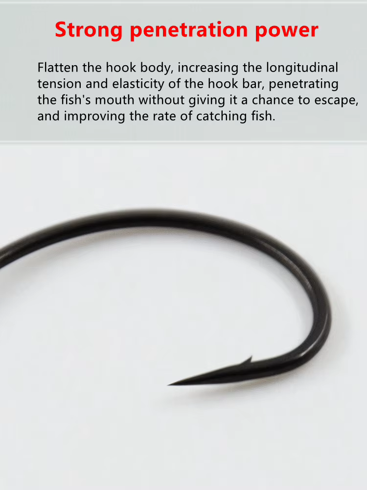 Anzuelos BKK Zhenhun con púas de acero carbono para soft bait - imagen 2