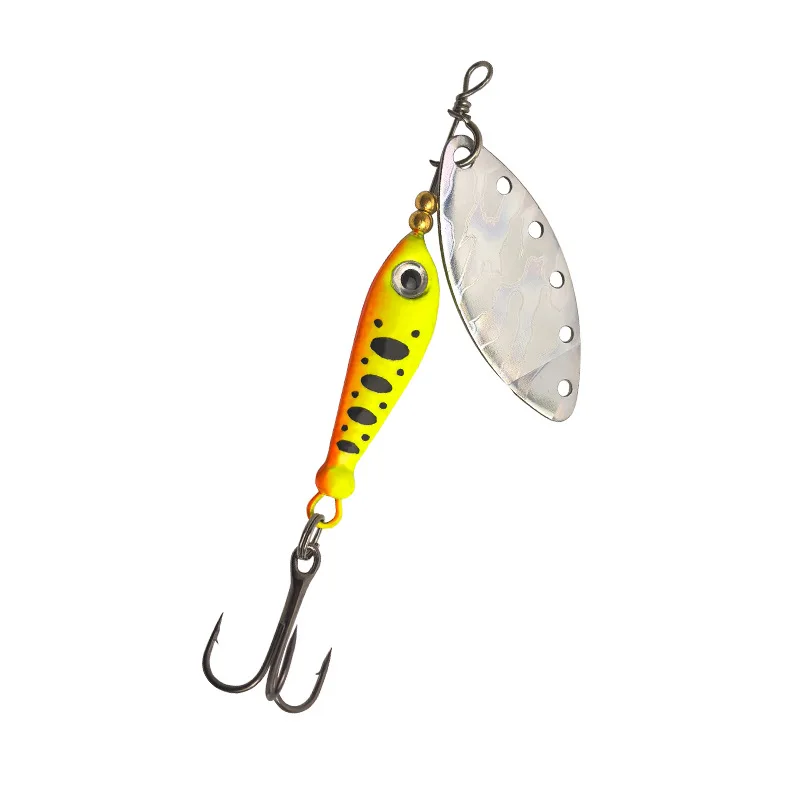 Señuelo Spinner rotación ruidosa pez dorado pequeño de metal - imagen 5
