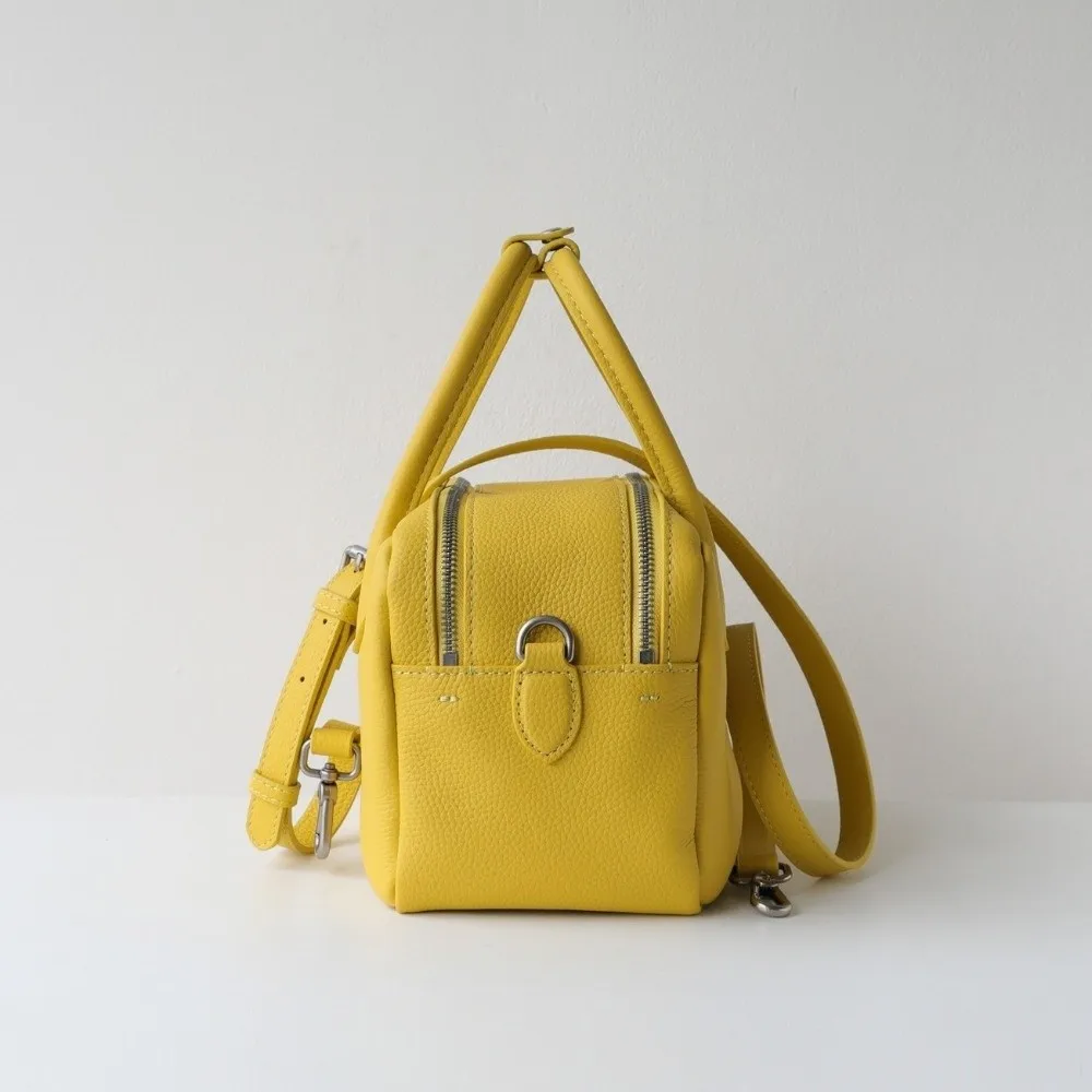 Bolso bandolera impermeable mujer textura litchi estilo Boston - imagen 3