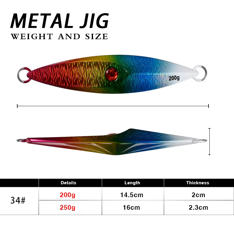 Nanyou TEASER J34 Placa de Hierro para Pesca de Arrastre - imagen 4