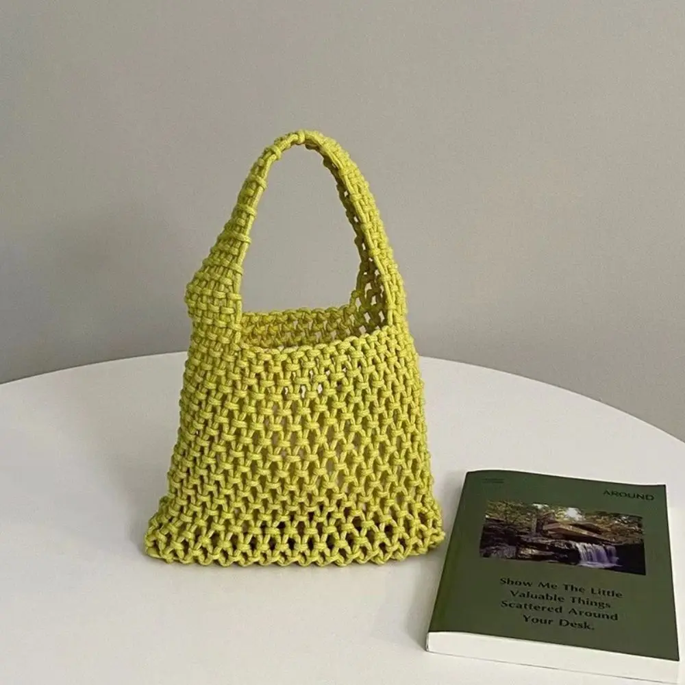 Bolso Bandolera Tejido a Mano Personalizado con Cuerda de Algodón - imagen 2