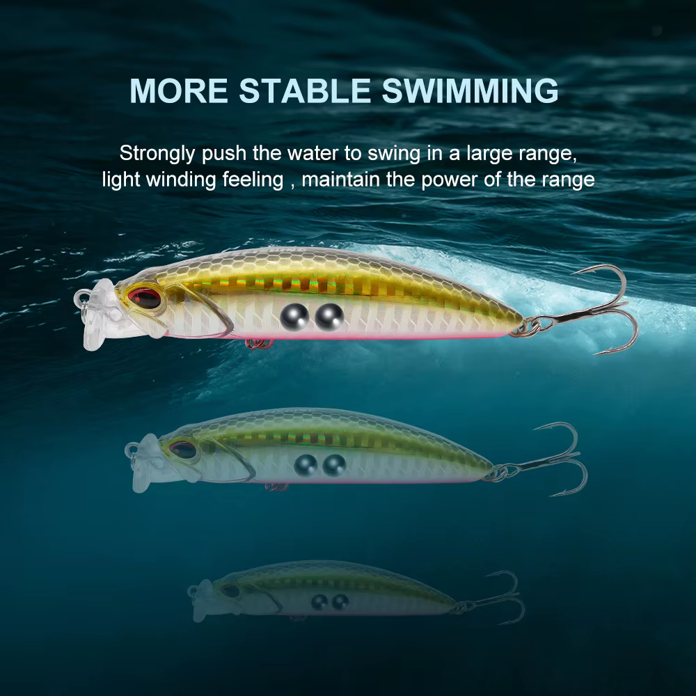 KESFISHING Popper flotante 80mm – Señuelo superficie colores surtidos - imagen 4