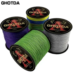 Ghotda Sedal trenzado 4 hebras Multicolor para carpa