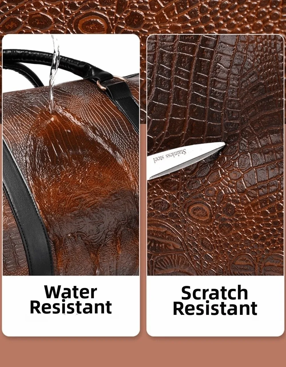 Bolsa tipo duffel con asa y correa