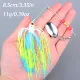 Spinnerbait 11g metálico tipo cuchara para lubina y carpa jigging - imagen 3