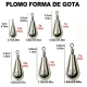 Plomos cilíndricos con esmerillón giratorio para agua dulce y salada - imagen 3
