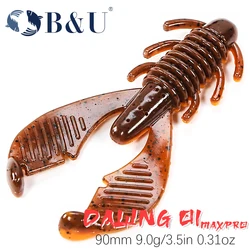 B & U Craws 90mm – Cebo suave camarón salado para lubina y carpa