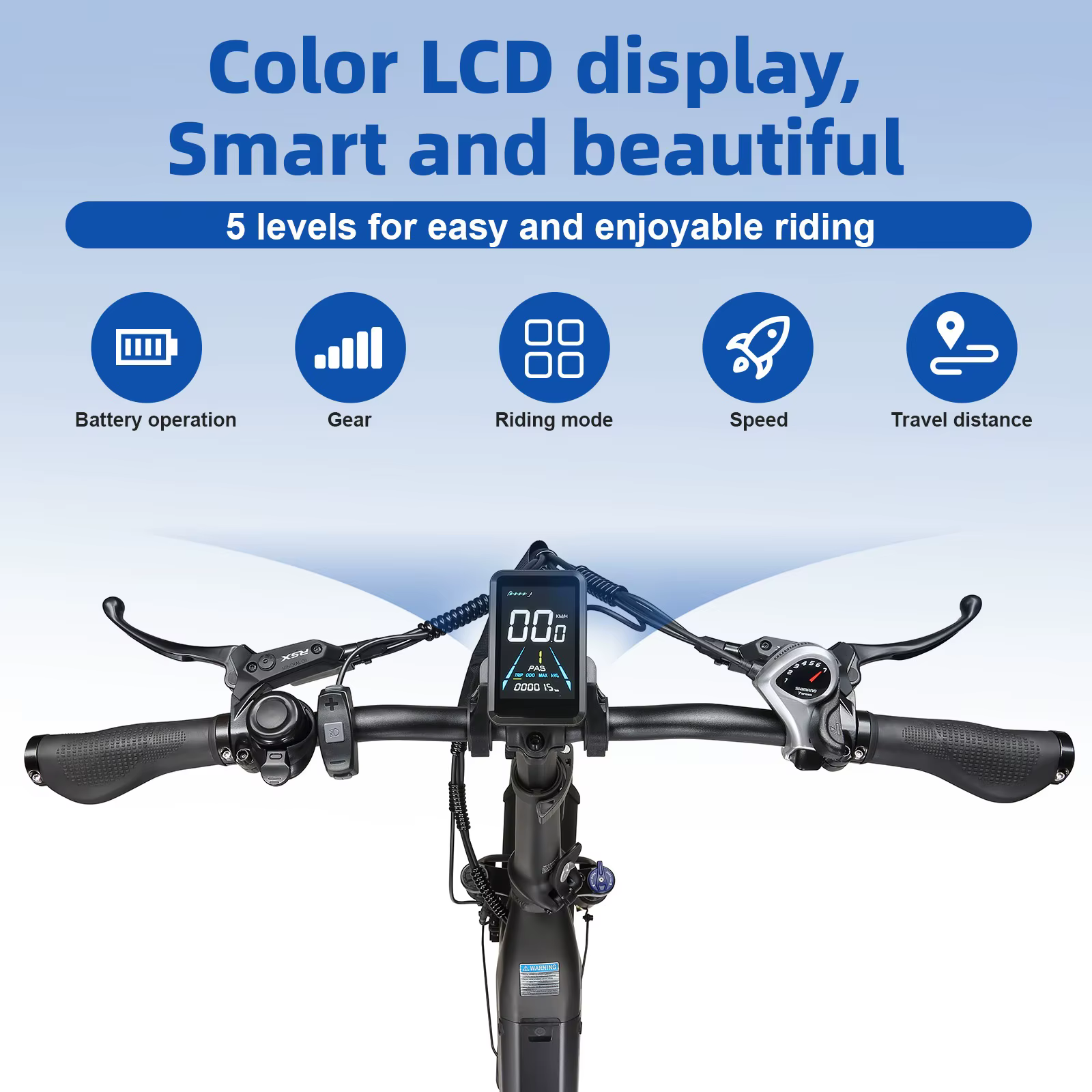 Bicicleta eléctrica plegable de ruedas anchas para adultos - imagen 5