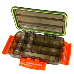 Caja de Pesca impermeable con compartimentos desmontables portátil