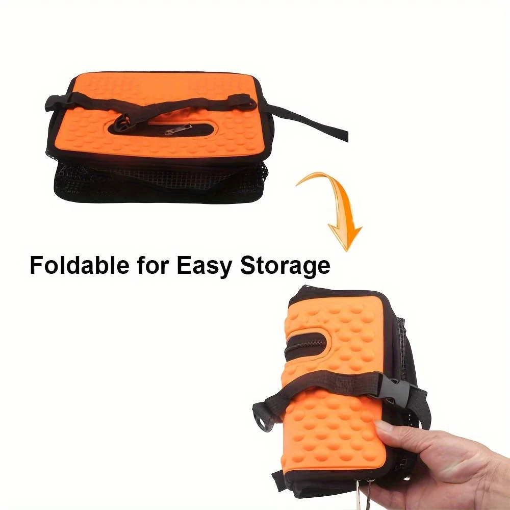 Cubo Flotante Plegable Reforzado para Cebo Vivo en Pesca - imagen 5