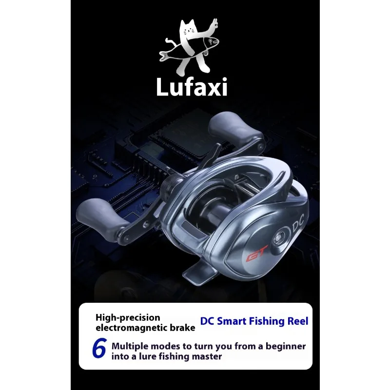LUFAXI GT Bluetooth 7,3 carrete baitcast freno electrónico fibra de carbono - imagen 4