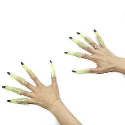 Uñas postizas luminosas para Halloween y fiestas