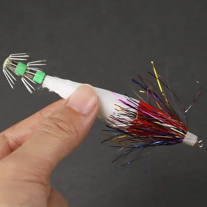 Jig de tiburón para pesca en mar y río, compatible con anzuelos de acero inoxidable