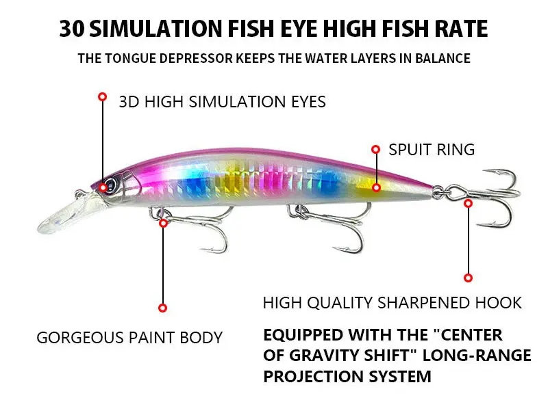 Variedad de colores del señuelo AJLURES