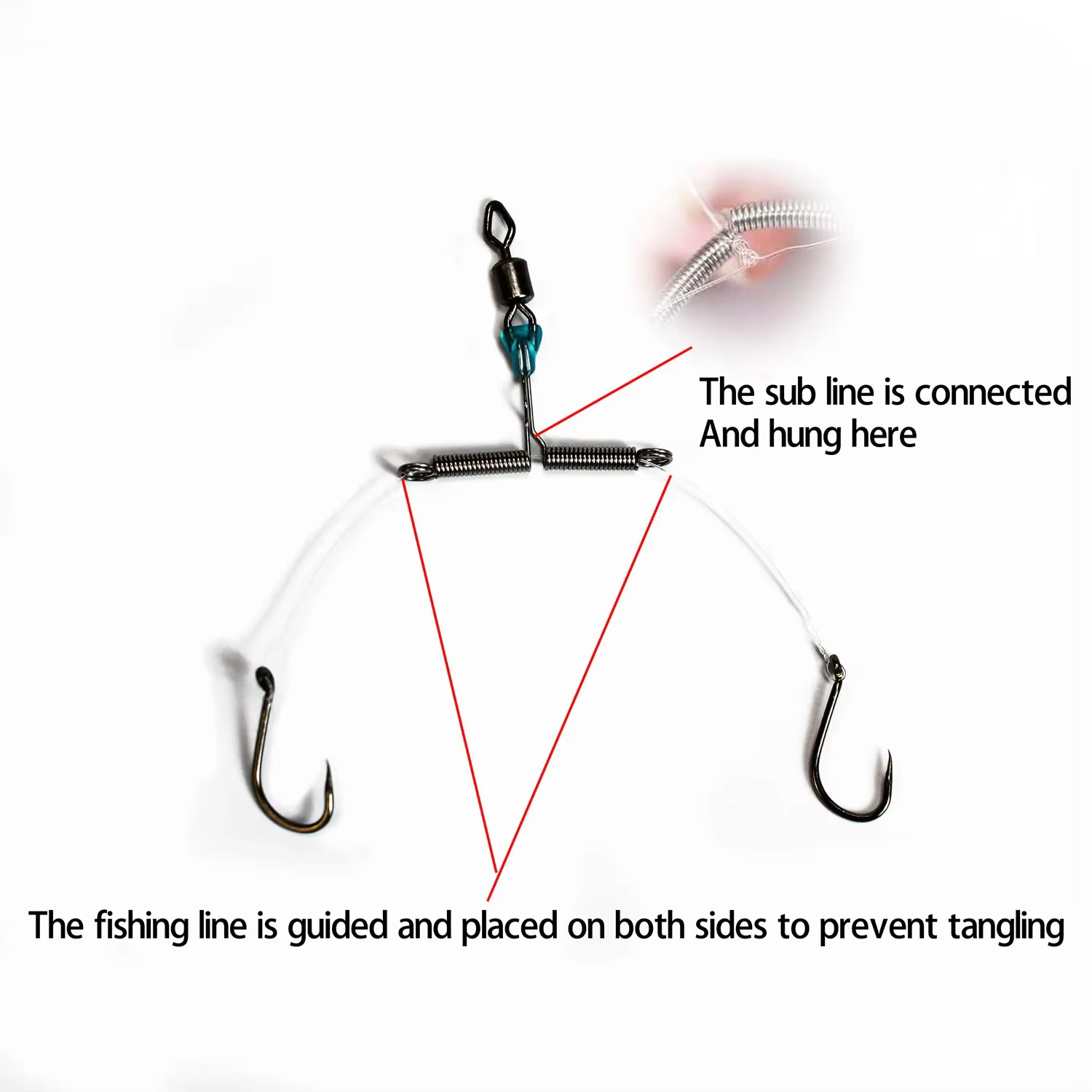 Aparejo de Equilibrio con Brazos T Giratorios en Acero Inoxidable - imagen 3