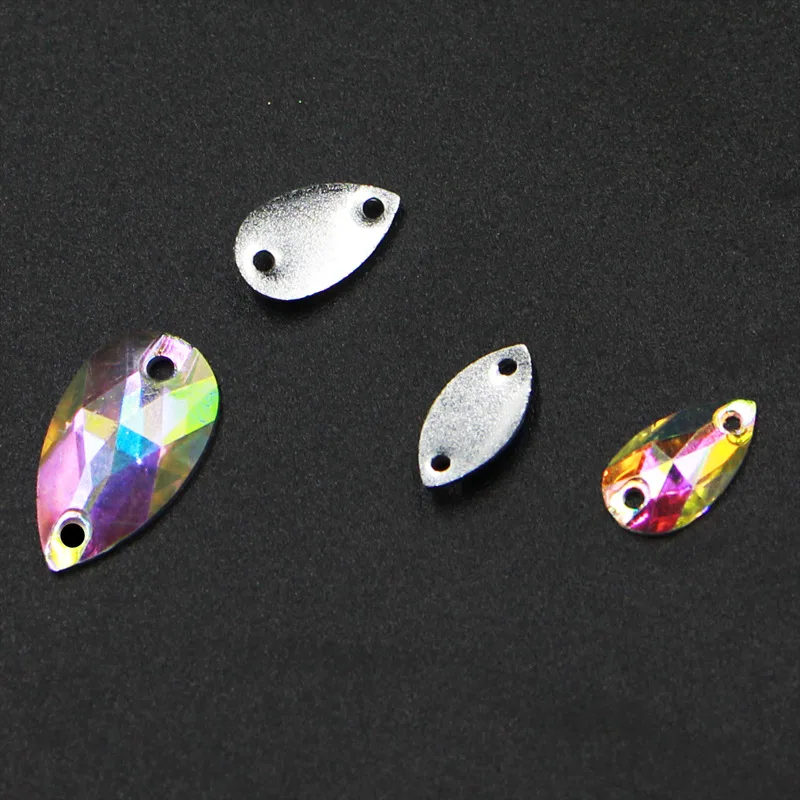 Cuchillas reflectantes iridiscentes tipo lágrima para pesca con mosca - imagen 3