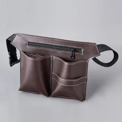 Bolsa de cuero PU portátil para herramientas de peluquería