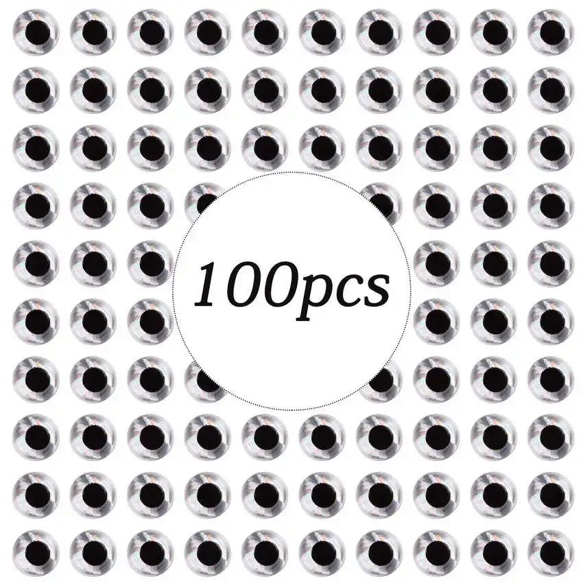 Ojos holográficos 3D para señuelos de pesca 3-9mm DIY - imagen 5