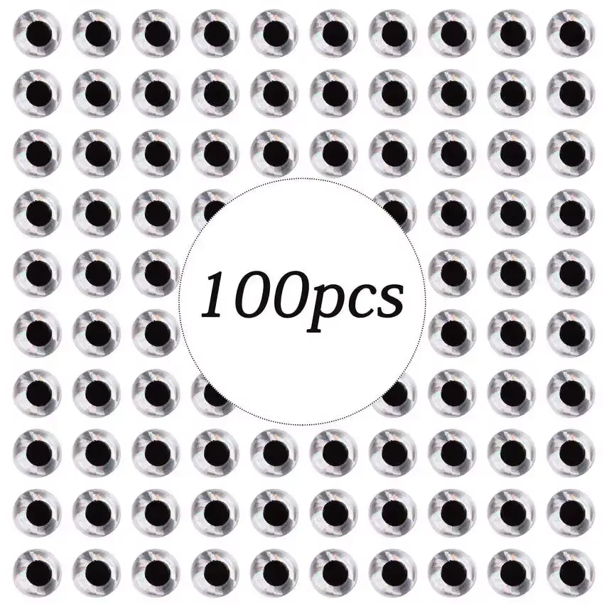 Ojos holográficos 3D para señuelos de pesca 3-9mm DIY - imagen 5