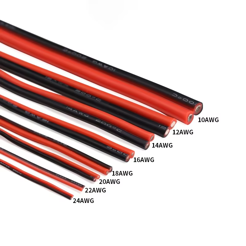 Cable de silicona enrolado