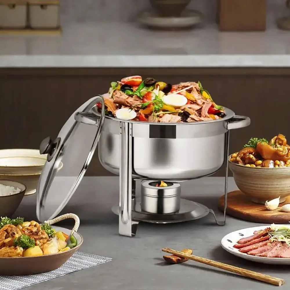 Uso en montajes de buffet con chafing dishes