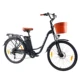 Bicicleta eléctrica retro auxiliar urbana con batería extraíble
