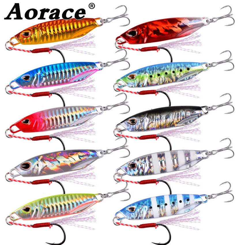 Cucharas Jigging Metal Fundido Japonés 10g-40g para lubina y trucha