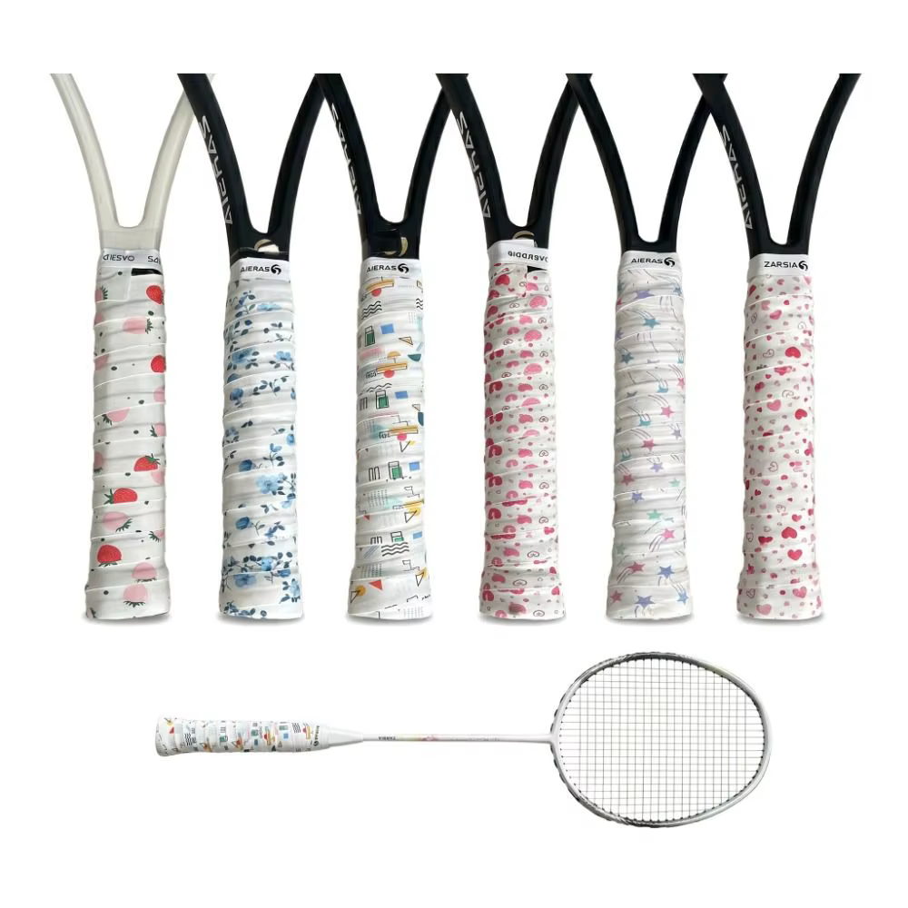 Cinta de agarre antideslizante para raquetas tenis y bádminton 3D