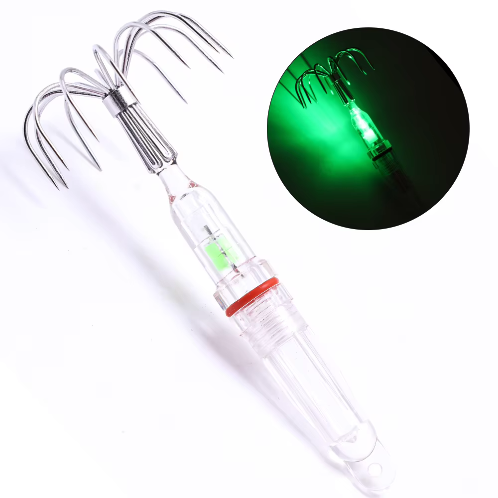 Anzuelo luminoso LED para pesca nocturna de calamar y pulpo - imagen 3