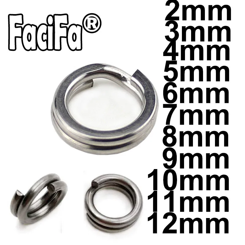 Anillo dividido ovalado de acero inoxidable para anzuelos de pesca - imagen 5