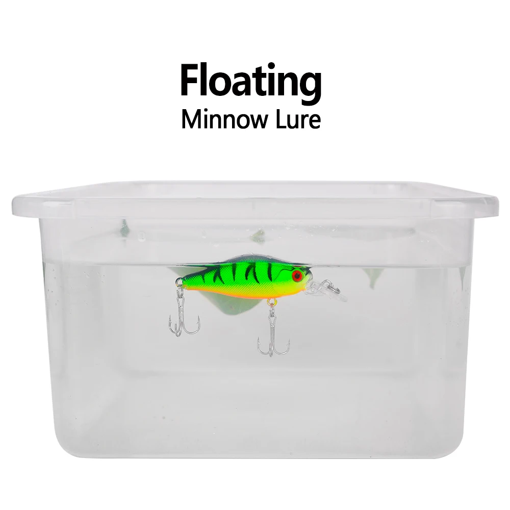 PROBEROS Señuelo Minnow flotante con anzuelos triples para lucio - imagen 3