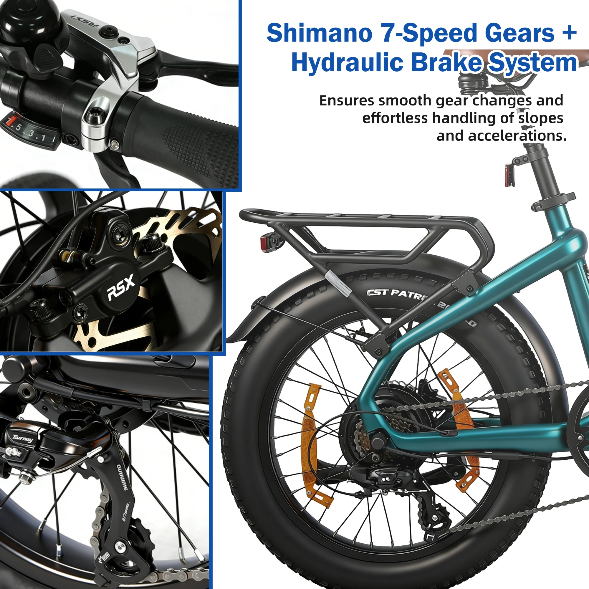Bicicleta eléctrica urbana ligera con suspensión cómoda y autonomía - imagen 2
