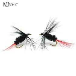 Spinner trucha cuerpo negro alas blancas tamaño 10