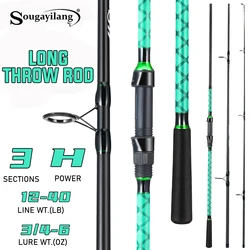 Caña de surfcasting Sougayilang de fibra de carbono alta calidad