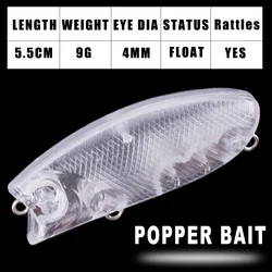 Popper Sin Pintar Dr.Holife 5.5cm 9g con Rattling para DIY