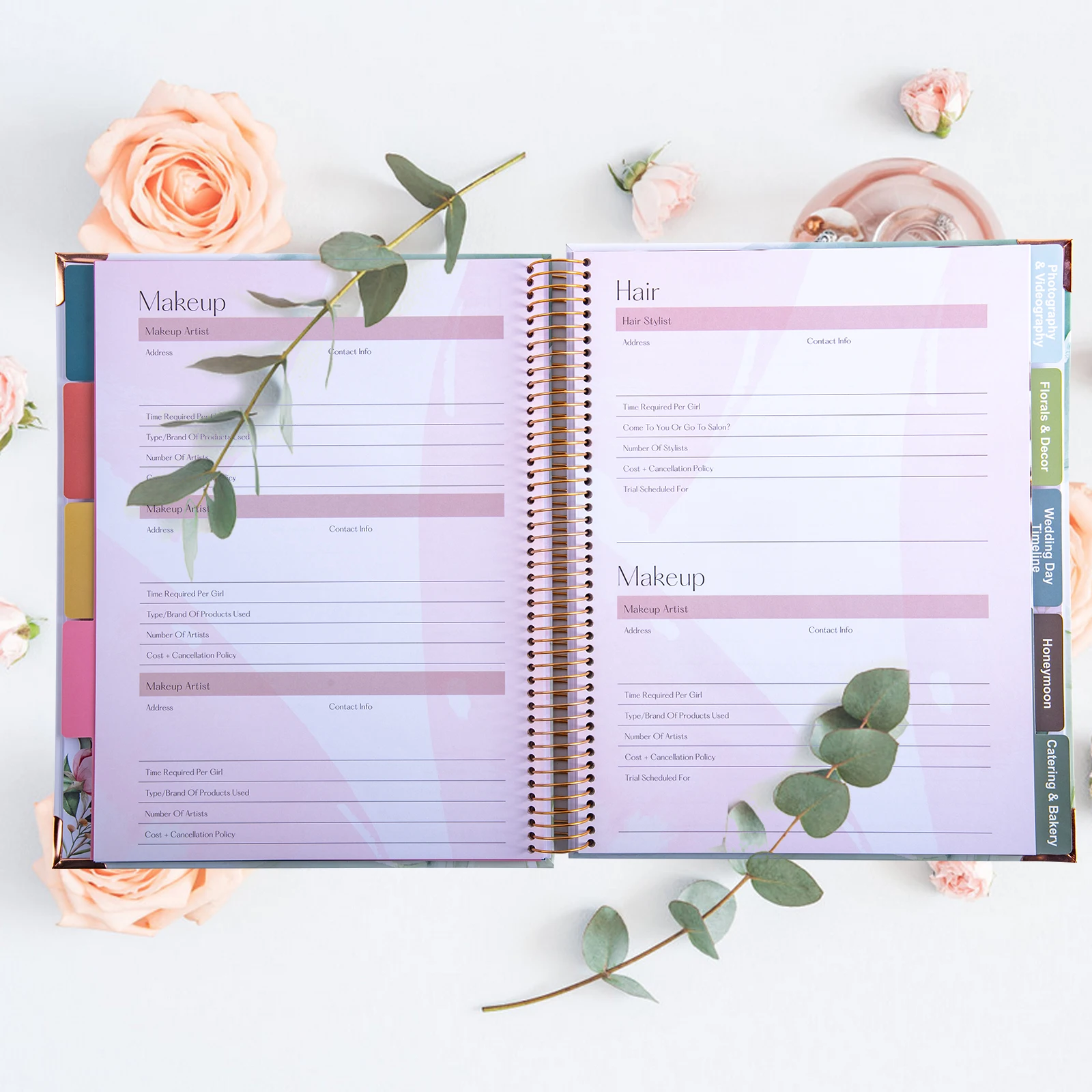 Cuaderno listo para rutina de gratitud