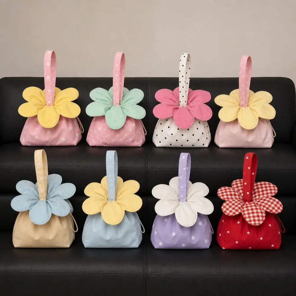 Bolso tulipán lunares y flores – mini bandolera ligera versátil - imagen 4