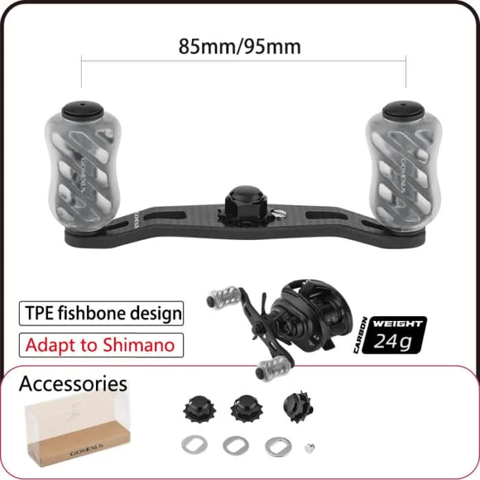 Manivela de carbono Gomexus para Shimano Bantam Metanium, Steez - imagen 2