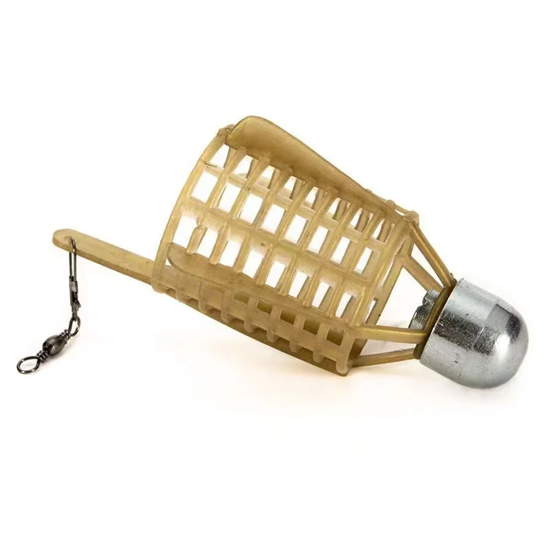 Cesta alimentadora de pesca jaula cebadora con plomo - imagen 3