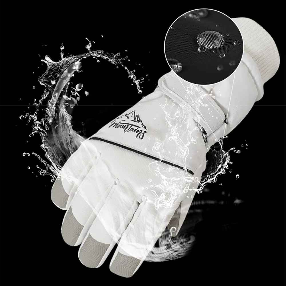 Guantes de invierno impermeables y táctiles para esquí y ciclismo - imagen 3